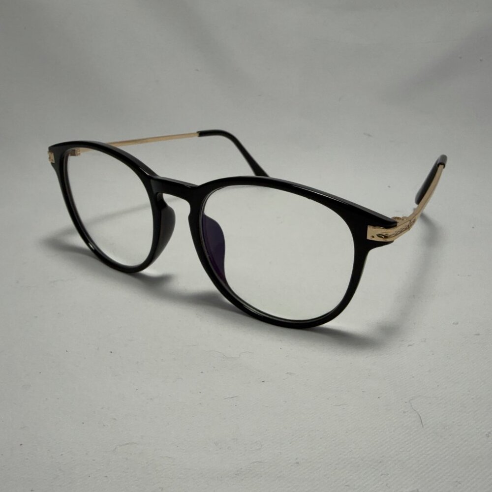 Round Black Eyeglasses - Frames Only - image 4